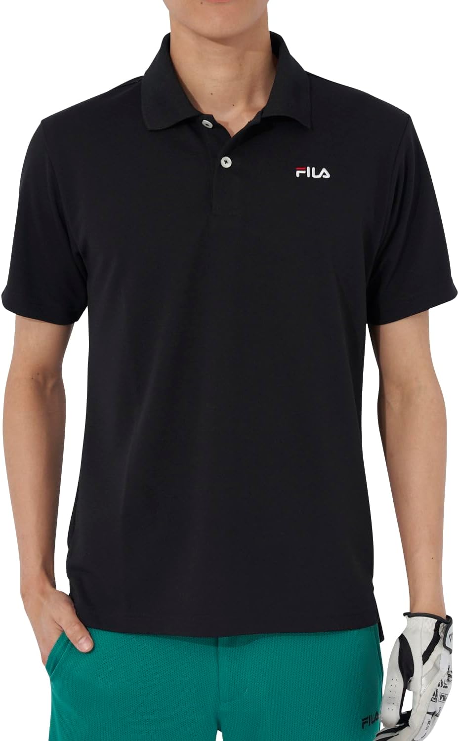 

Мужская базовая однотонная рубашка-поло Fila Golf NET Exclusive 744667W, черный