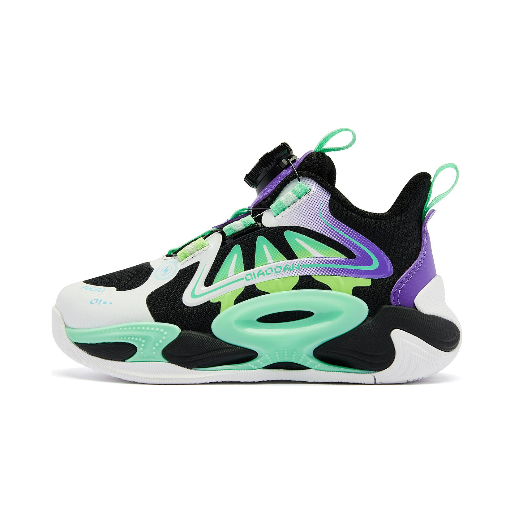 

Баскетбольные кроссовки для детей дошкольного возраста QIAODAN, черный/фиолетовый