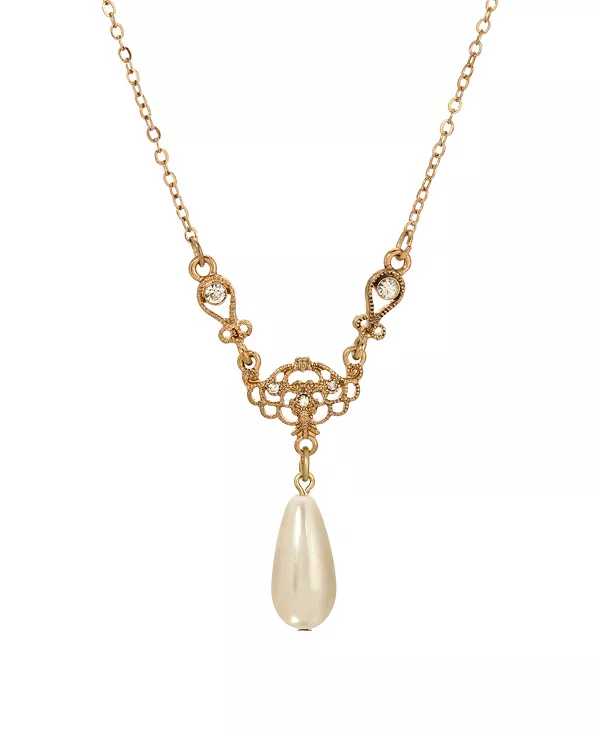 

Y-Образное ожерелье из искусственного жемчуга 2028, white