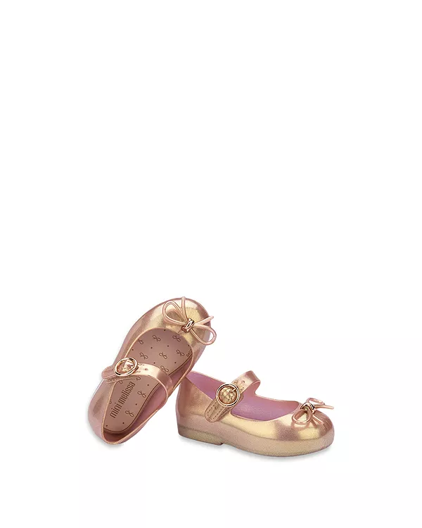 Детские балетки для девочек - для малышек Mini Melissa, розовый — фото 2