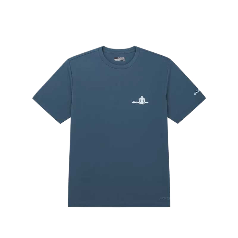 

Футболка мужская с круглым вырезом, умеренный прямой крой Columbia, 429 cerulean