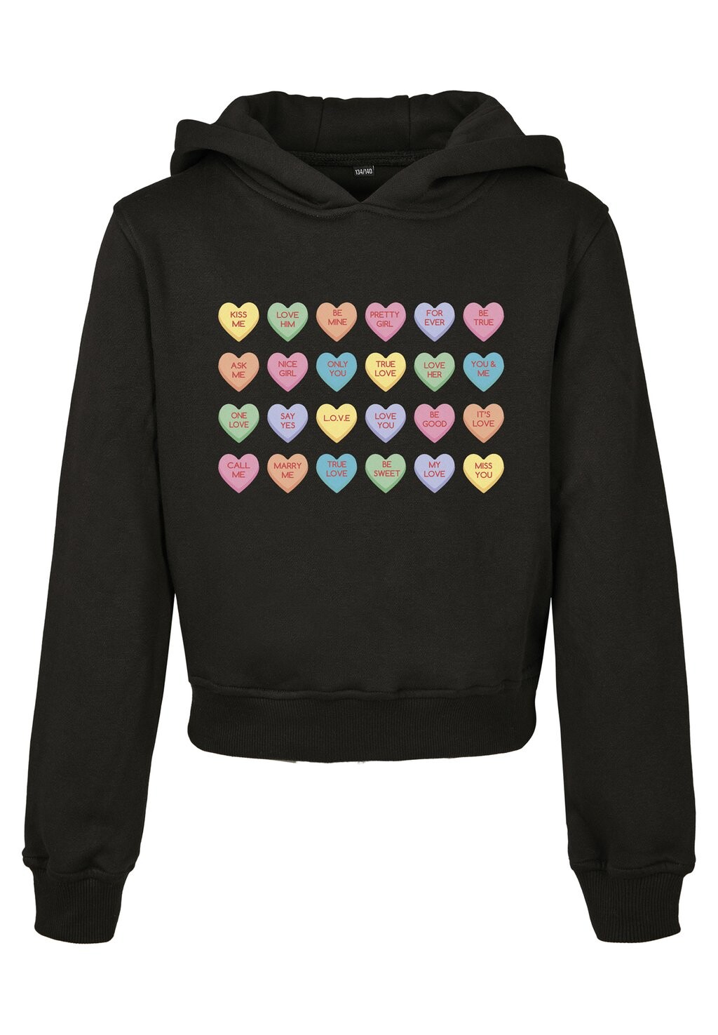 

Толстовка Sweet Heart Candy Cropped Mister Tee, черный