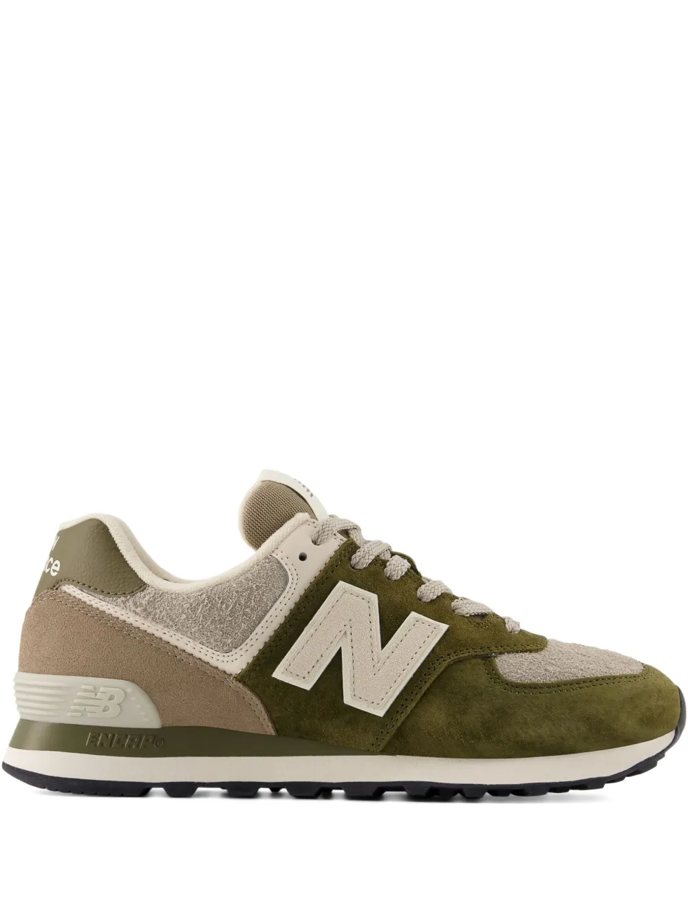 

Кроссовки 574 со вставками New Balance, зеленый