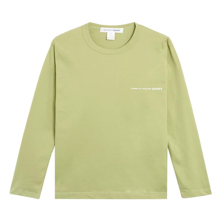 

Футболка Comme des Garçons SHIRT Long-Sleeve Chest Logo Tee Brown, зеленый