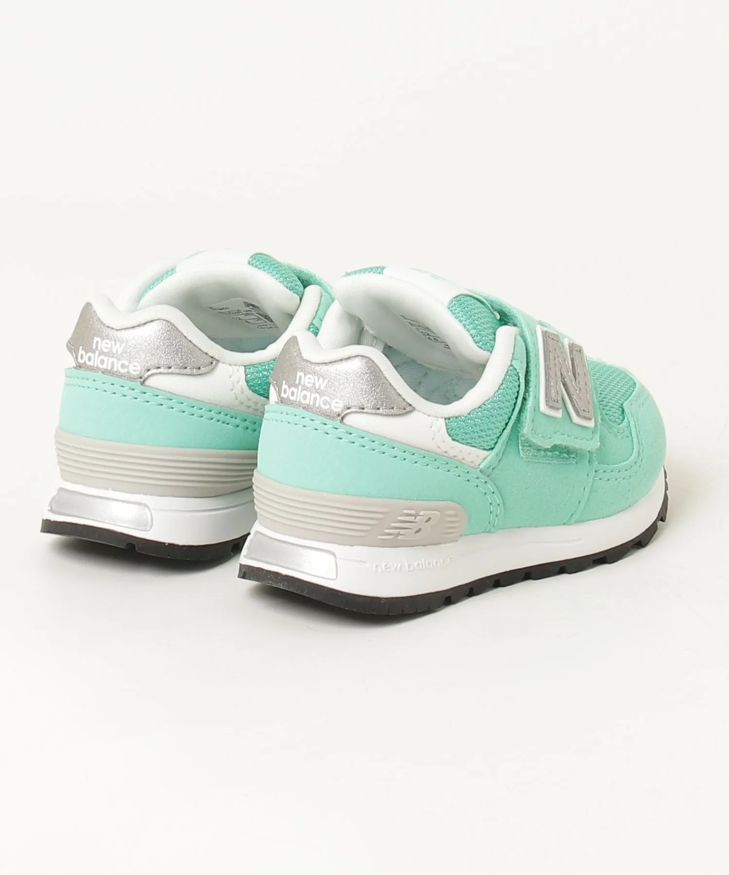 Детские кроссовки с липучкой 313 Hook and Loop New Balance зеленые — фото 4