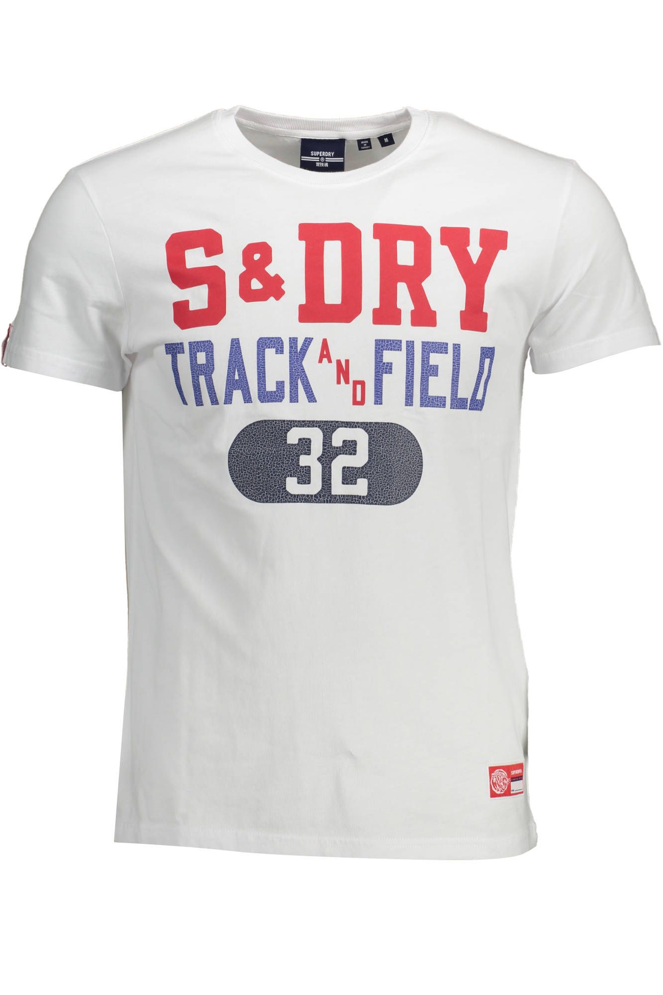 

Белая хлопковая мужская футболка Superdry.