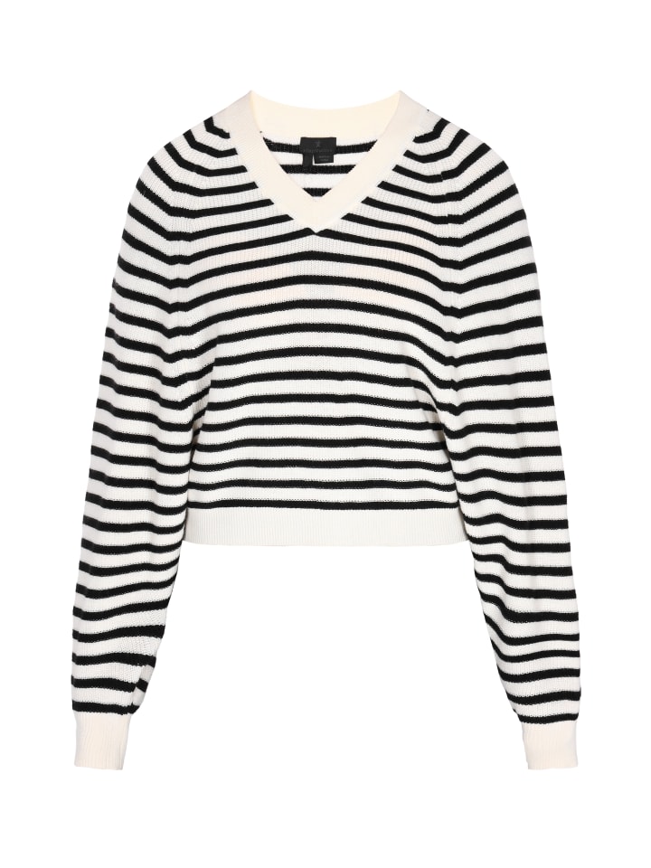 

Свитер DreiMaster Klassik, цвет offwhite black stripe
