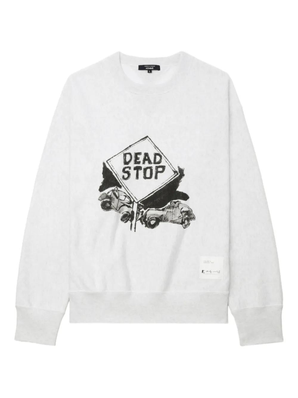 

Толстовка с графичным принтом Comme des Garçons Homme, белый