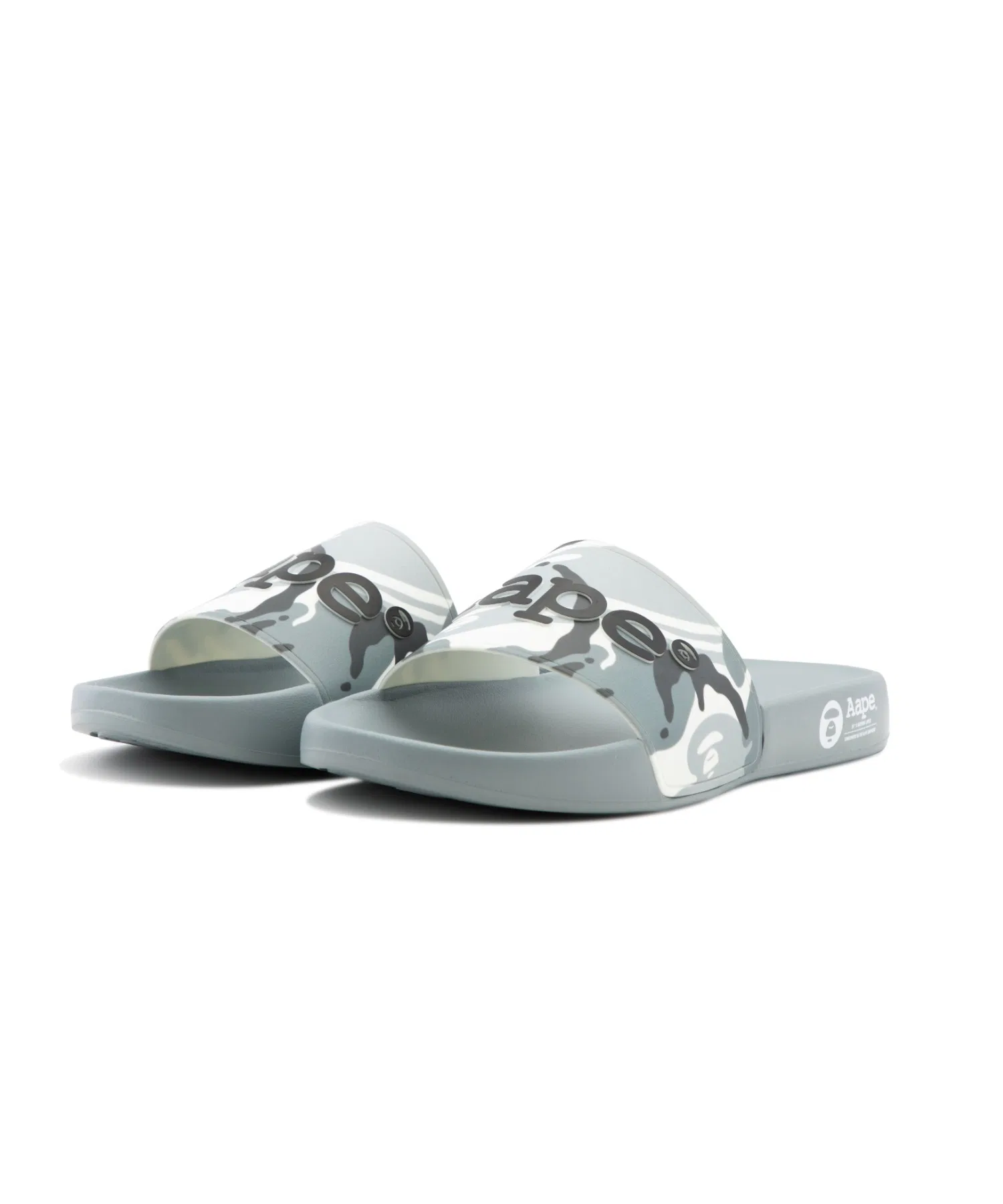 Унисекс сланцы AAPE SLIDER AAPE BY A BATHING APE белые