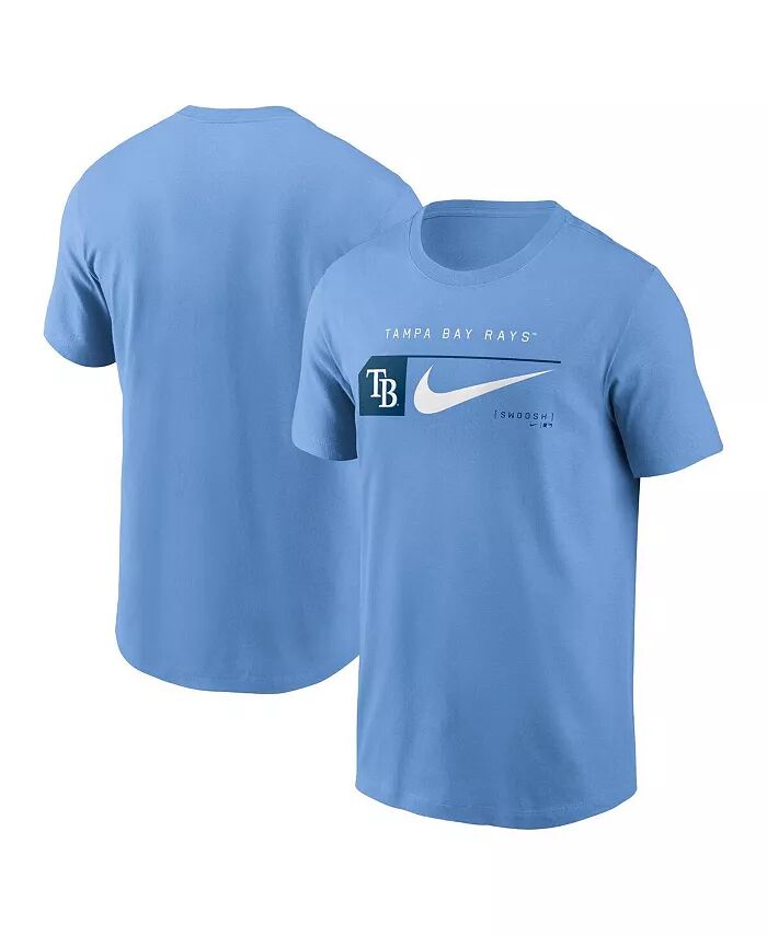 

Мужская голубая футболка Tampa Bay Rays Team с логотипом Swoosh Lockup Nike, синий