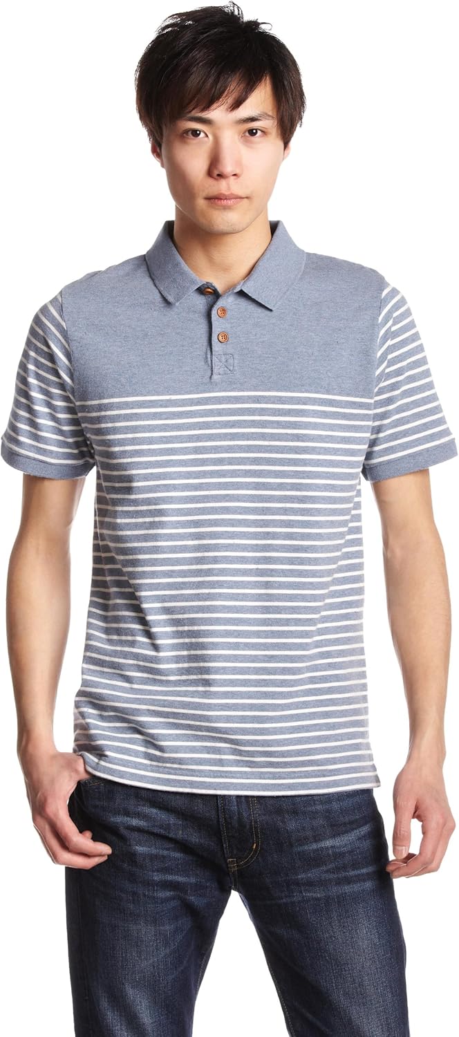 

Полосатая рубашка-поло LOOMIS на пуговицах Penfield Usa Collection, синий