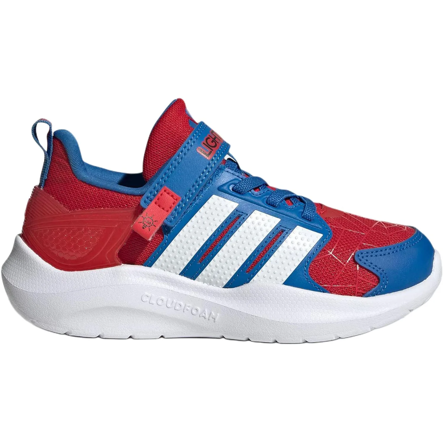 Adidas Детские кроссовки MARVEL LIGHTORAMA синие красные — фото 3