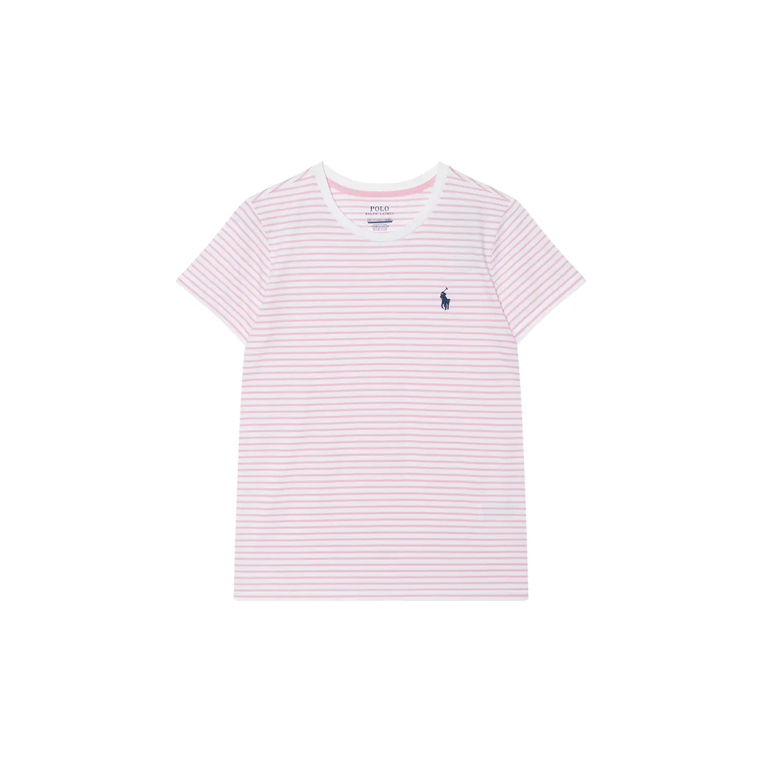 

Футболка Polo Ralph Lauren Striped Cotton Jersey, розовый