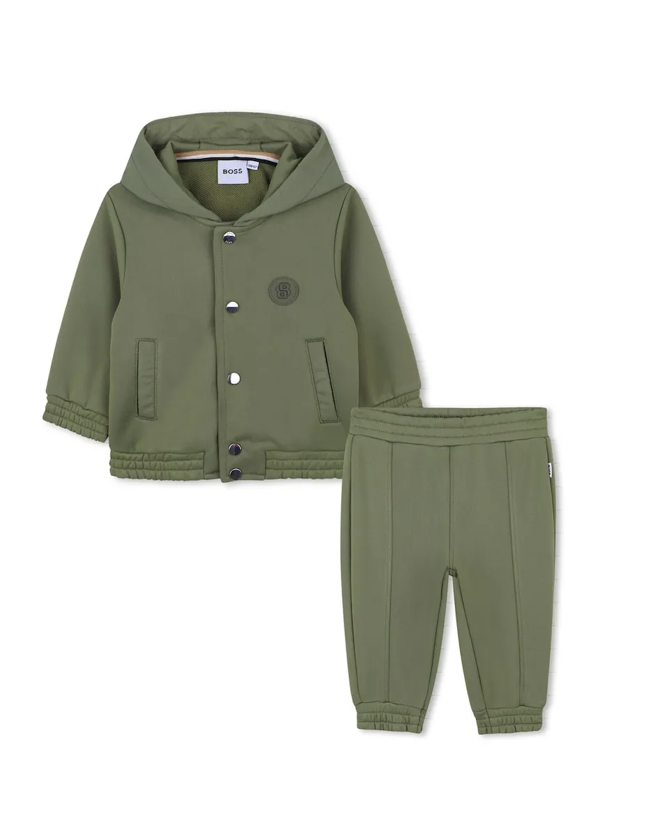 

Комплект для малыша зеленого цвета с длинными рукавами BOSS Kidswear