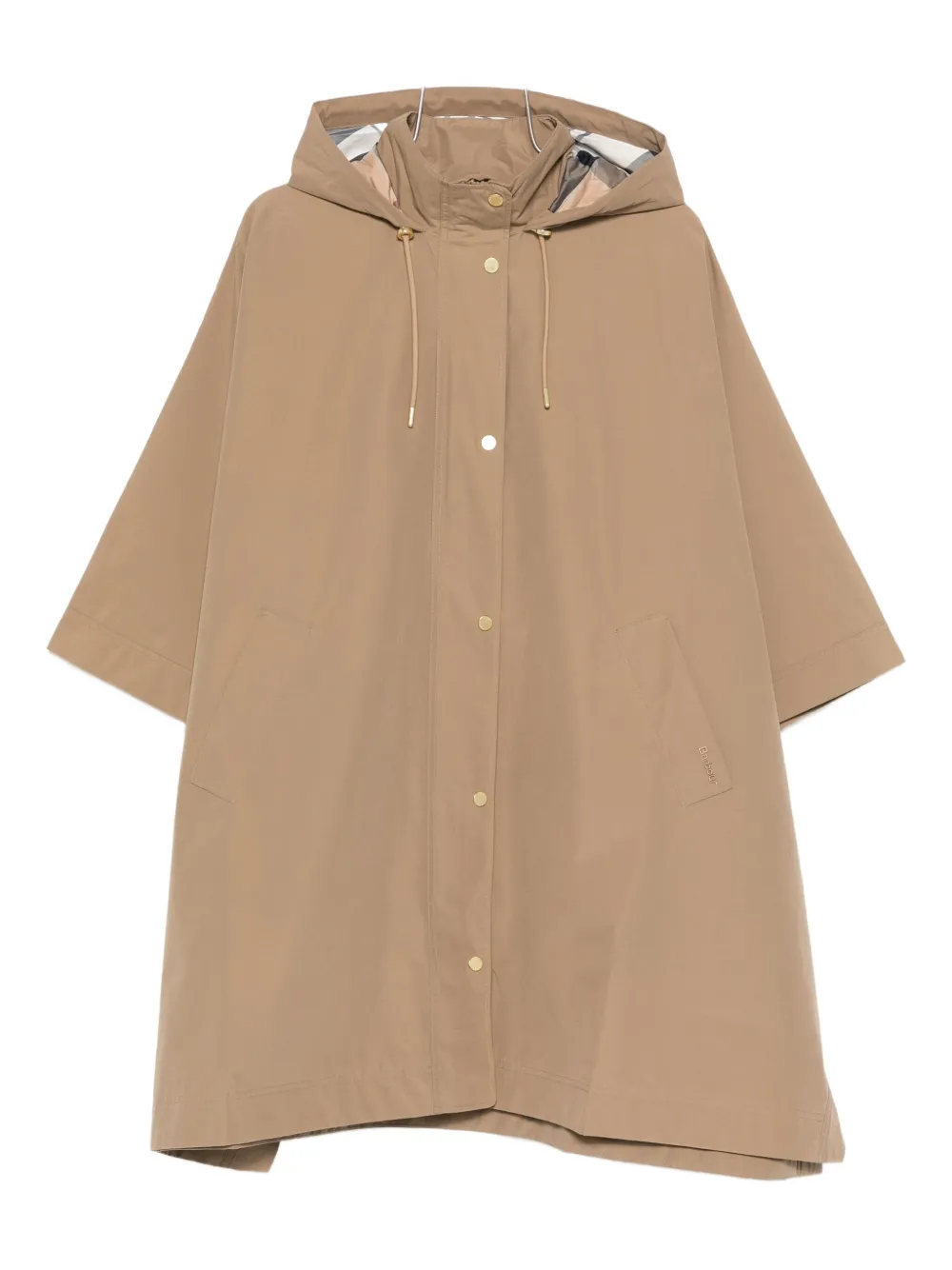 

Пальто с капюшоном и пуговицами Barbour, коричневый