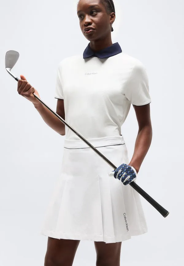 Спортивная юбка-шорты skylar в складку Calvin Klein Golf, White — фото 4