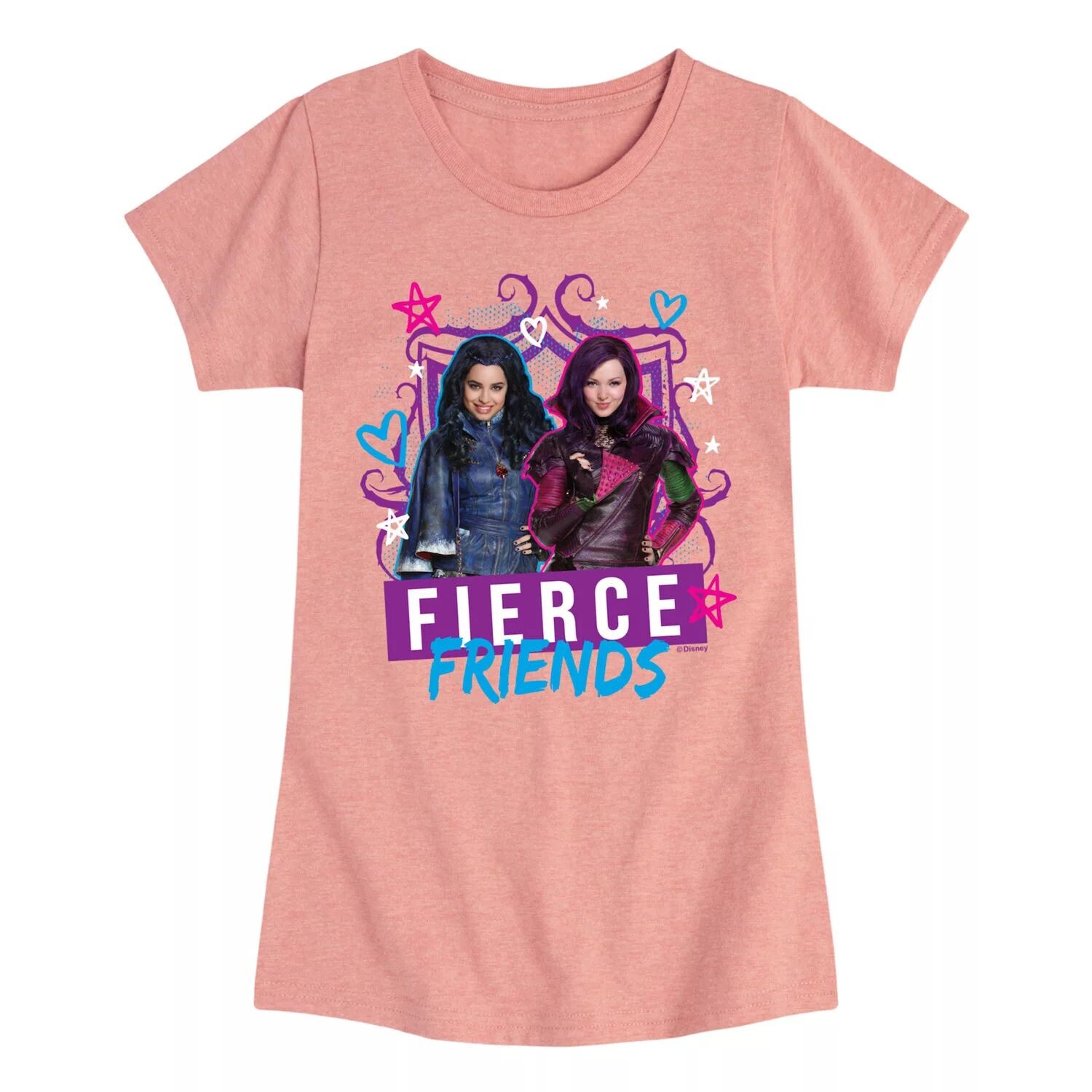 

Футболка с рисунком «Потомки Диснея» Mal & Evie для девочек 7–16 лет «Fierce Friends» Disney