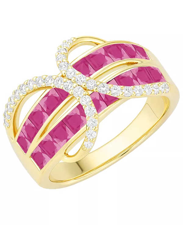 

Кольцо с изумрудом (1-3/4 карата tw) и бриллиантом (1/3 карата tw) из 14-каратного золота (также из 14-каратного белого золота с сапфиром и 14-каратного золота с рубином) Macy'S, ruby