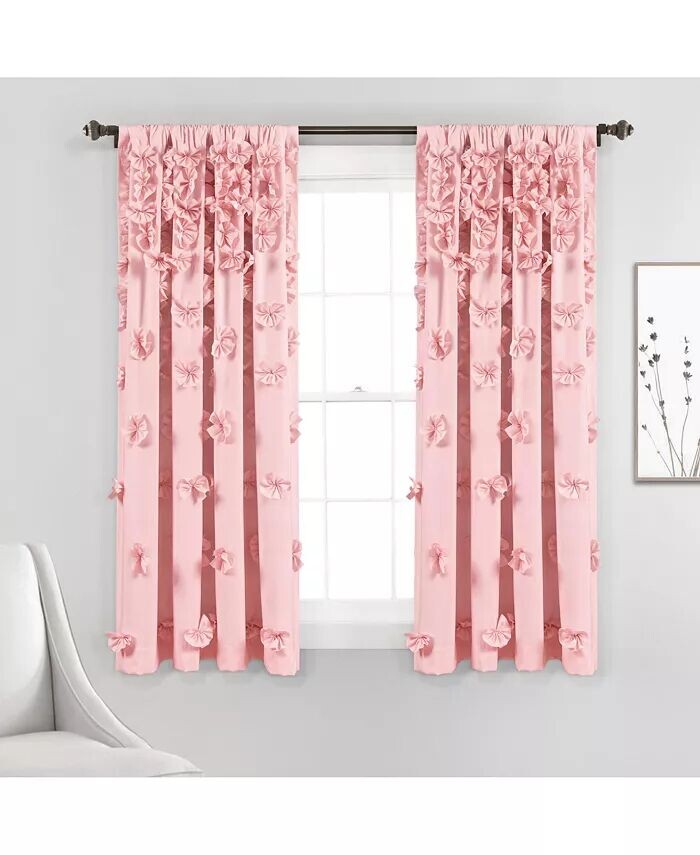 

Штора занавесок для окон Riley Lush Decor, розовый
