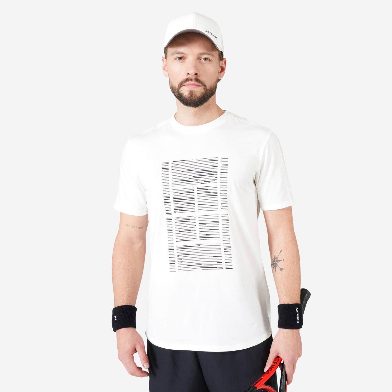 

Мужская теннисная футболка TTS Soft - Off-White Artengo