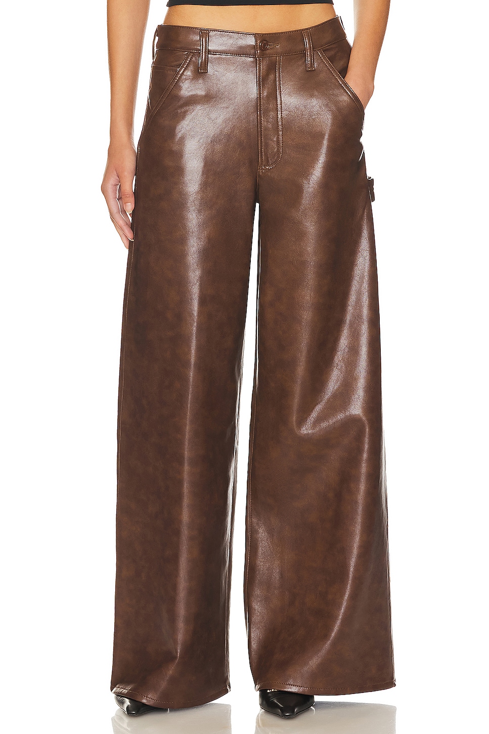 

Брюки AGOLDE Dale Wide Leg Carpenter Trouser, цвет Cola