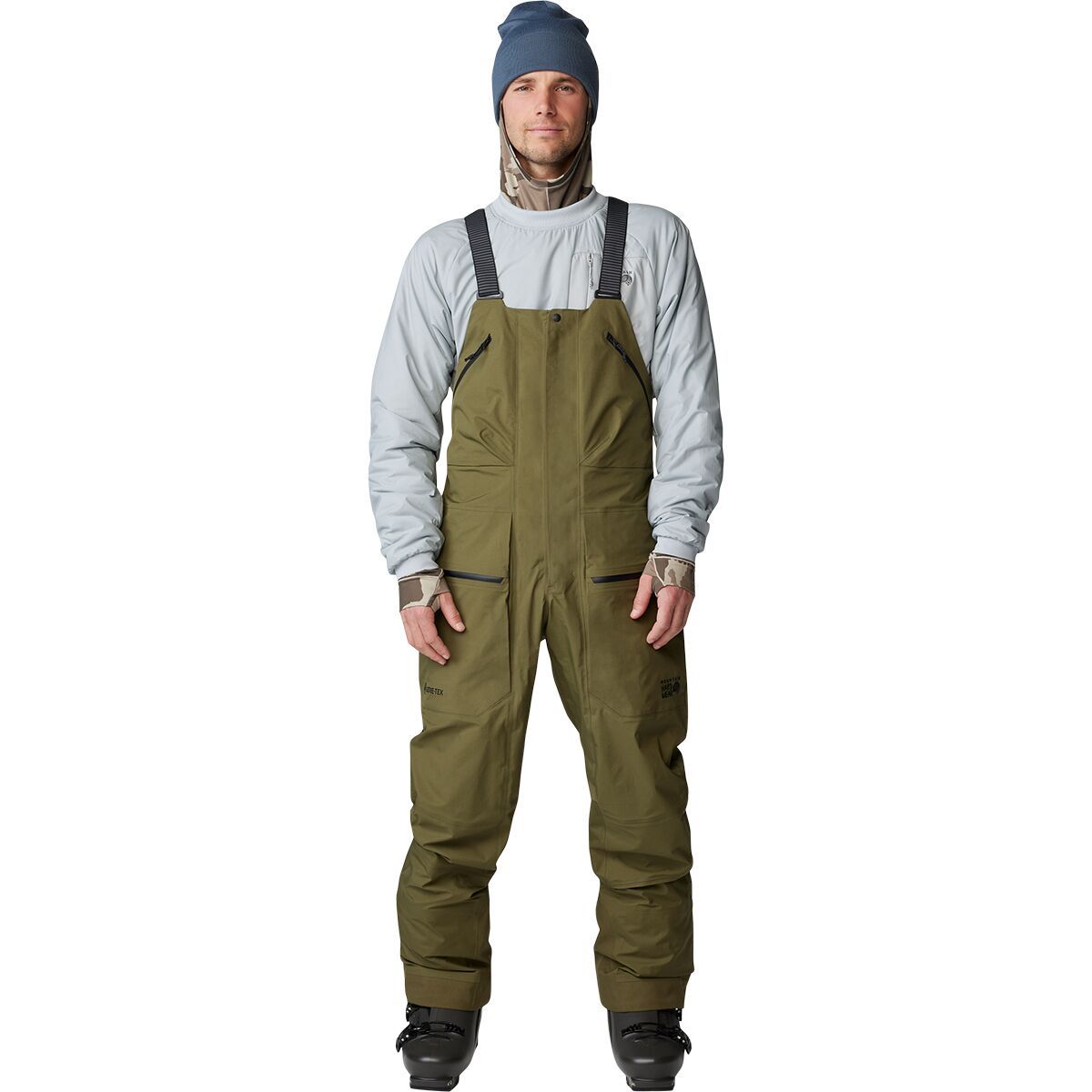 

Высокогорные брюки с подтяжками Gore-Tex C-Knit Mountain Hardwear, зеленый