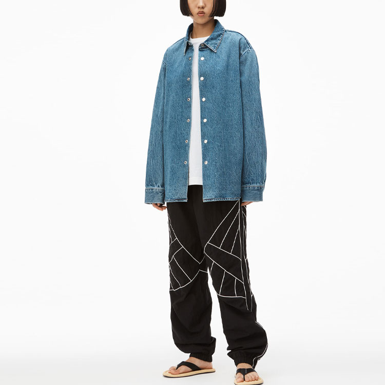 Alexander Wang Джинсовая куртка унисекс винтаж индиго, Vintage Indigo — фото 4