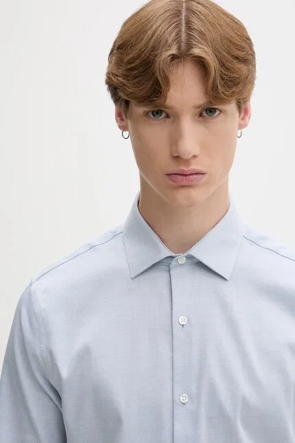 Рубашка non-iron Calvin Klein, синий — фото 4