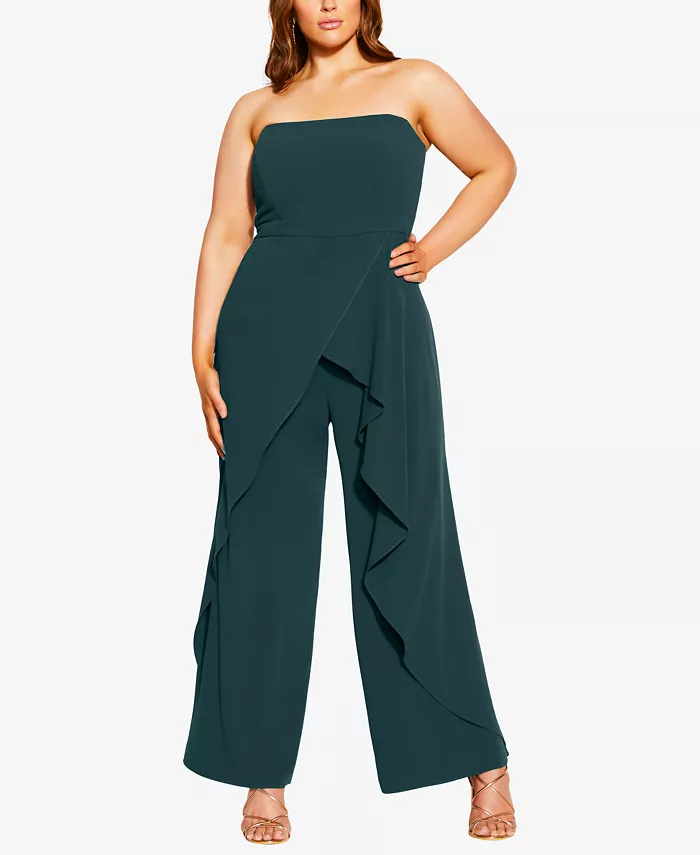 

Комбинезон Attract Plus Size CITY CHIC, зеленый