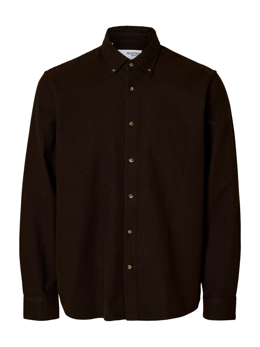 

Рубашка на пуговицах классического кроя SELECTED SLHRegnoah, темно-коричневый