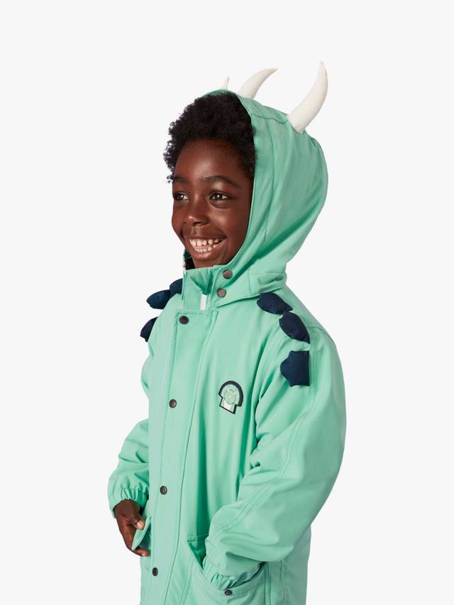 

Детское водонепроницаемое повседневное пальто с блестками Roarsome, Green