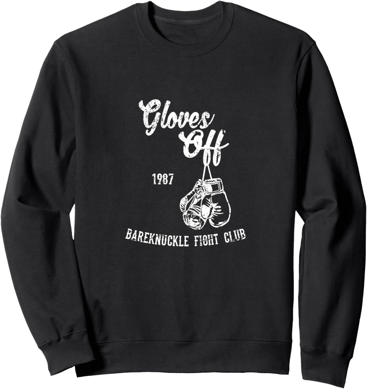 

Толстовка с изображением боксерских перчаток Bear Knuckle Boxing Fight Club Bare Knuckle Boxing Gloves, черный