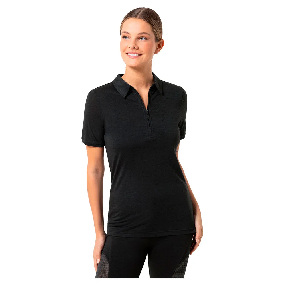 

Поло с коротким рукавом Super.natural Zip, черный