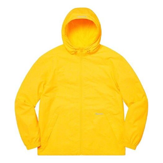 

Куртка reflective zip hooded jacket 'yellow black' Supreme, желтый