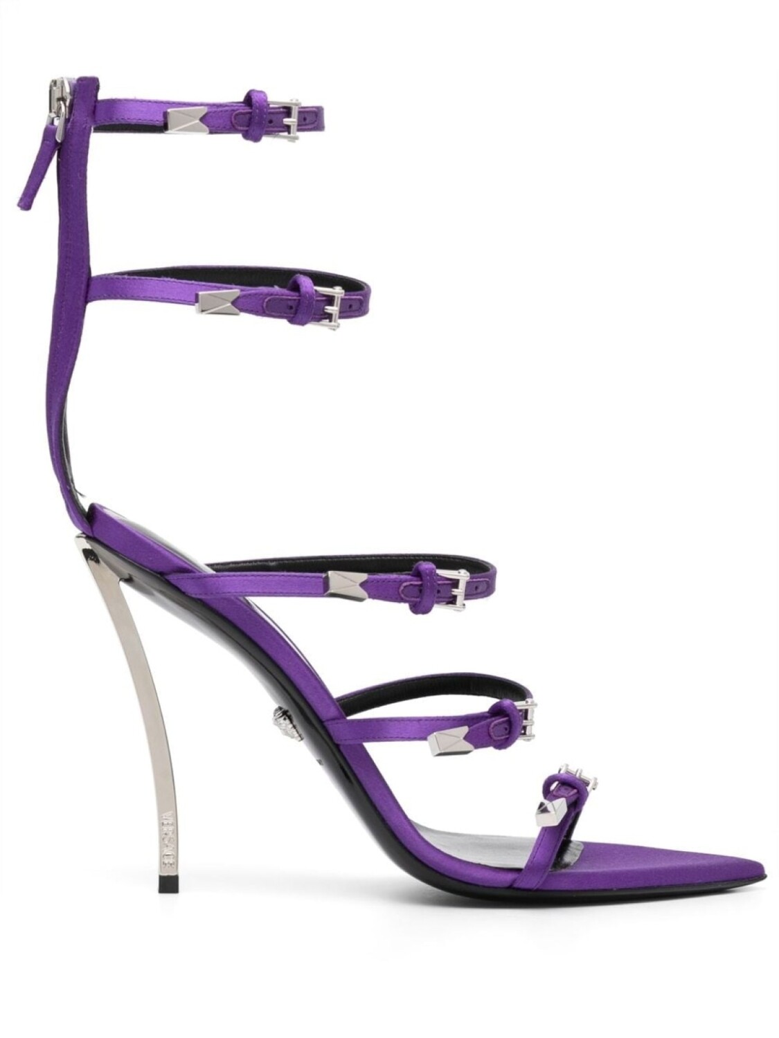 Versace босоножки Pin-Point 130, фиолетовый