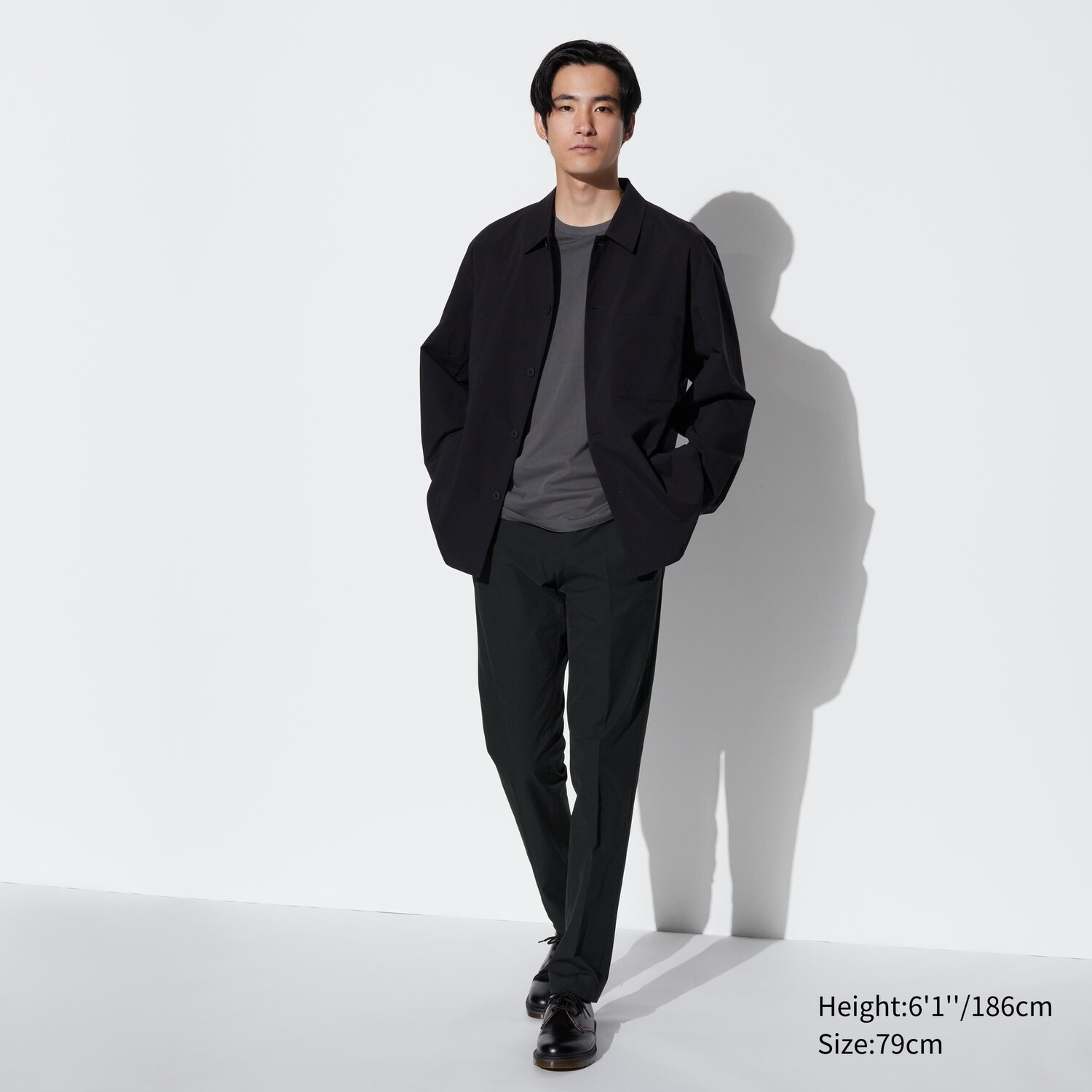 

Брюки UNIQLO Miracle Air AirSense удлиненные, черный