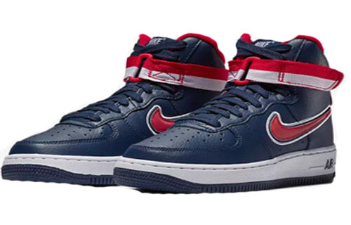 Кроссовки air force 1 '07 high lv8 sport 'dream team' Nike, синий — фото 3