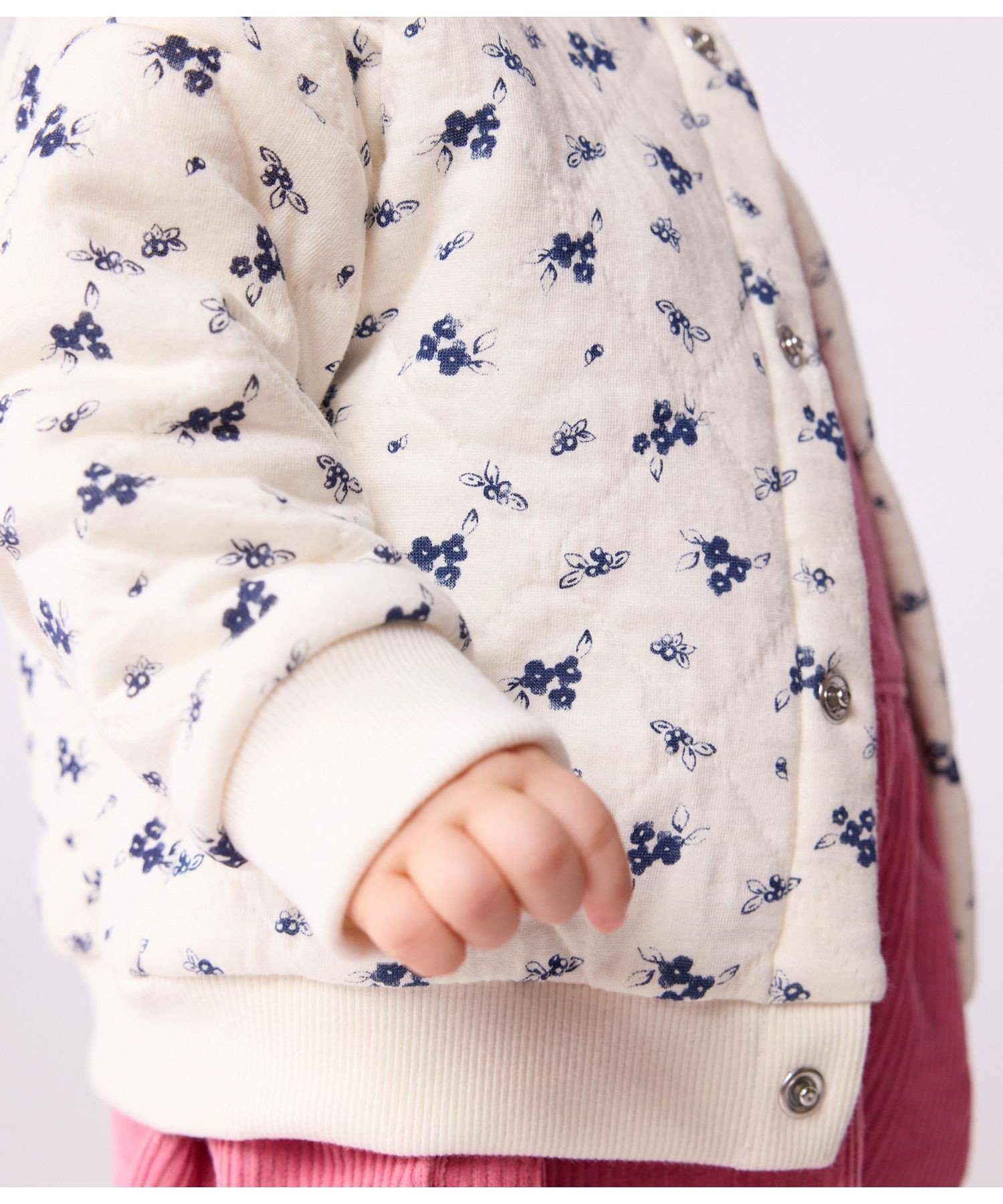 Кардиган PETIT BATEAU, Off-white/blue — фото 2