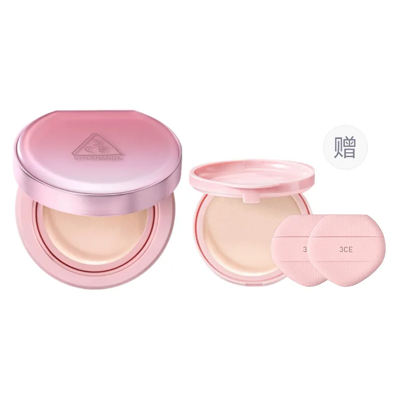 3CE Дверная подушка Air Cushion для стойкого маскирования без эффекта маски, [Replacement Core Included]#P01 Pink Undertone White — фото 2