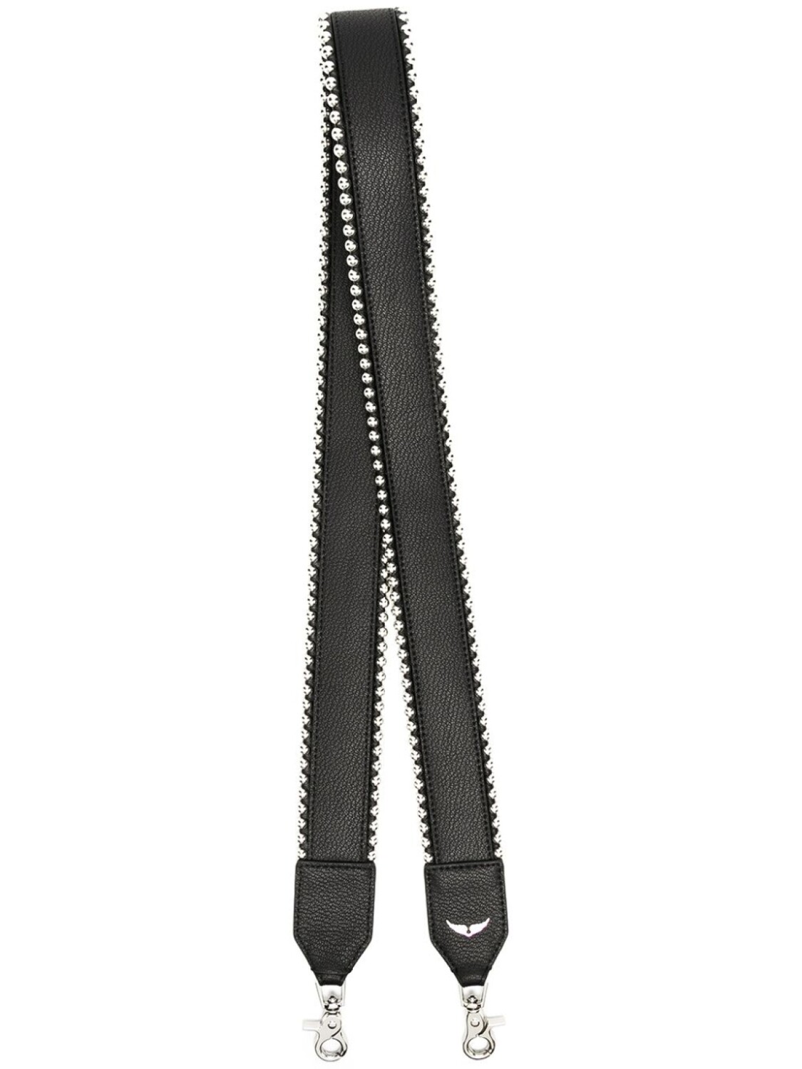 

Zadig&Voltaire ремень для сумки из зернистой кожи с заклепками, черный