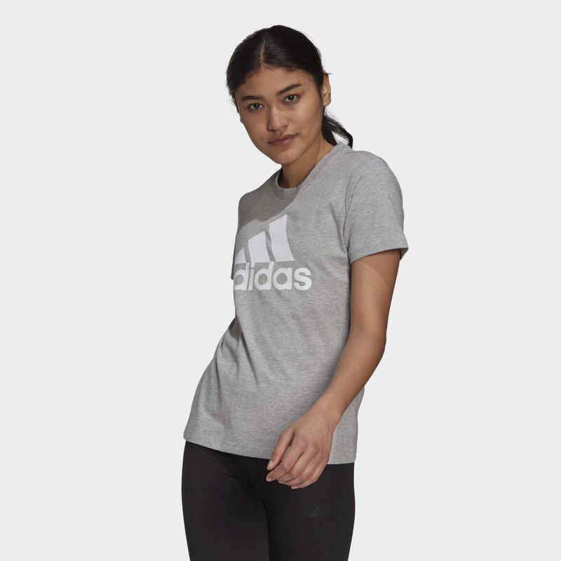 

Футболка Adidas, цвет grau/weiss