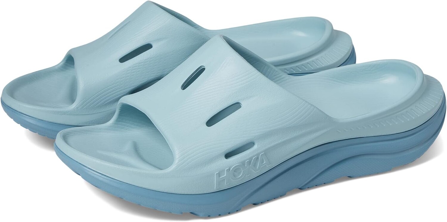

Сандалии Ora Recovery Slide 3 Hoka, цвет Cloud Blue/Stone Blue