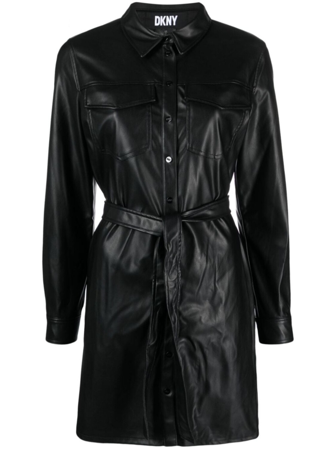 

DKNY платье мини с длинными рукавами, черный