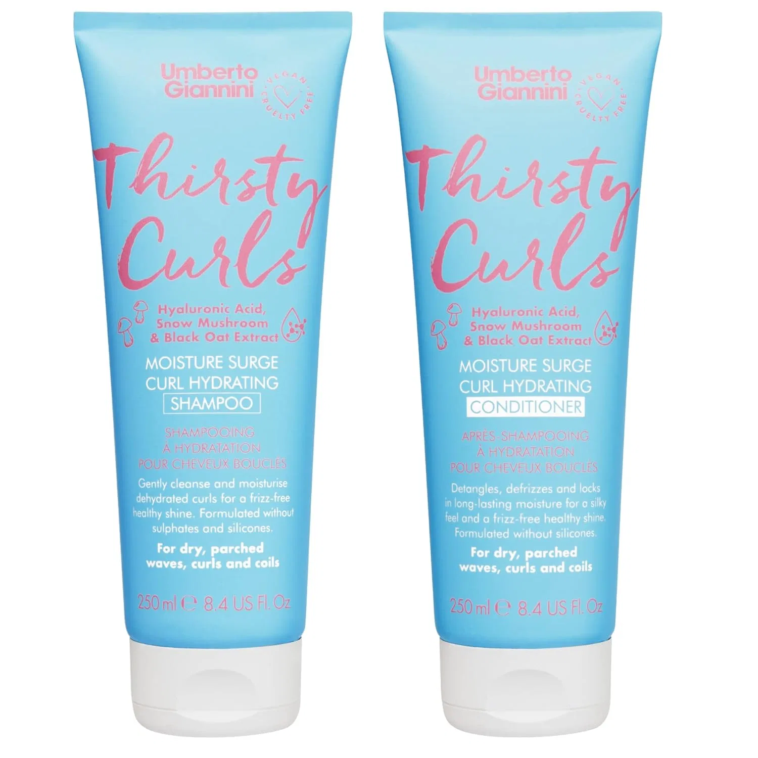 Набор увлажняющих шампуня и кондиционера Umberto Giannini Thirsty Curls Umberto Giannini