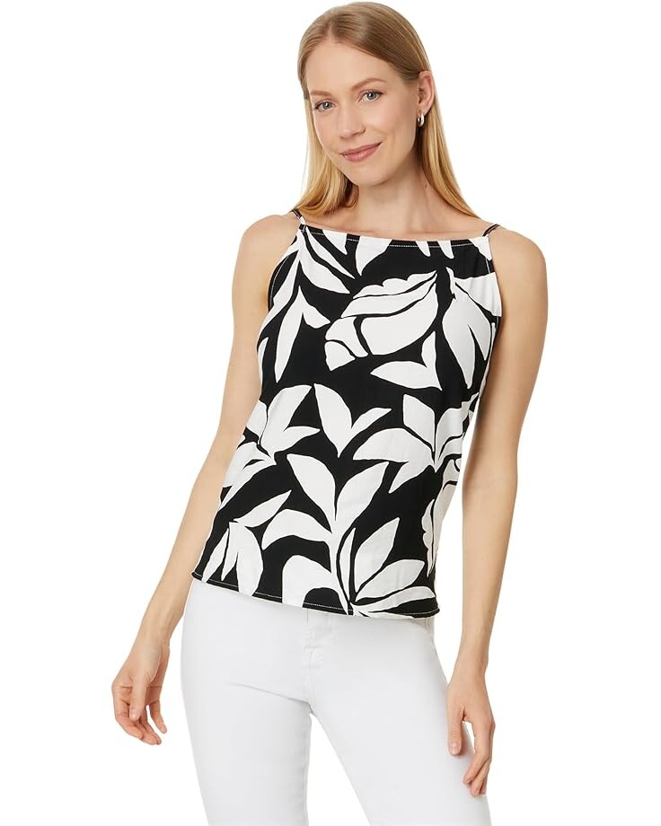 

Топ Vince Camuto Strappy Fitted Tank, цвет Rich Black