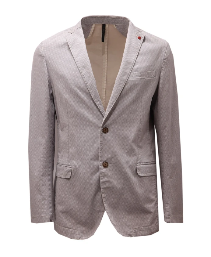 

Хлопковая куртка с микроузором Liu Jo, бежевый