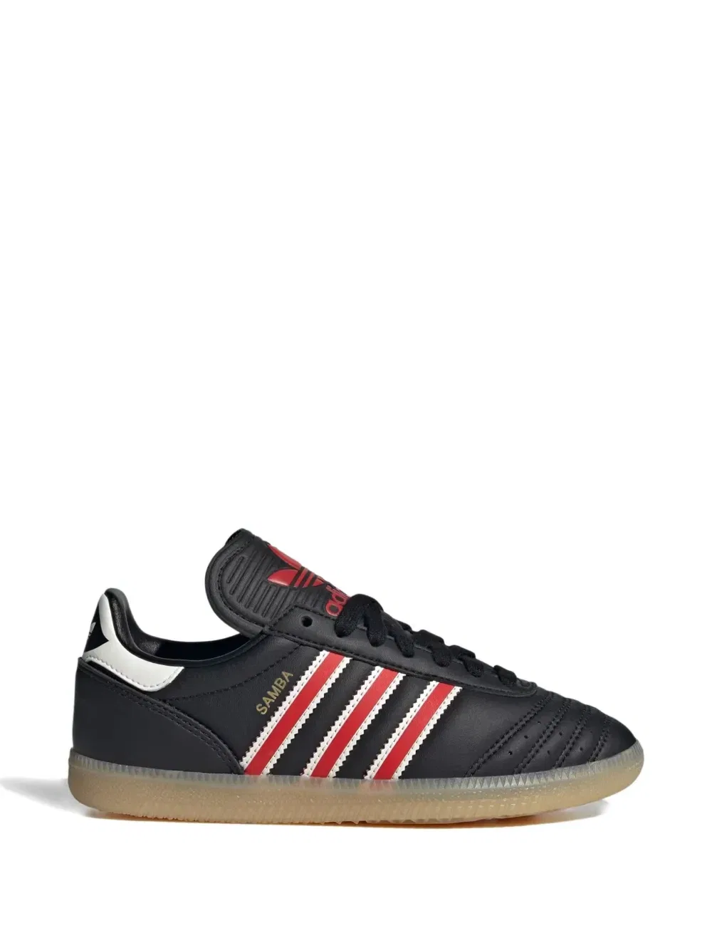 Кроссовки Samba JP на шнуровке Adidas Kids, черный — фото 2