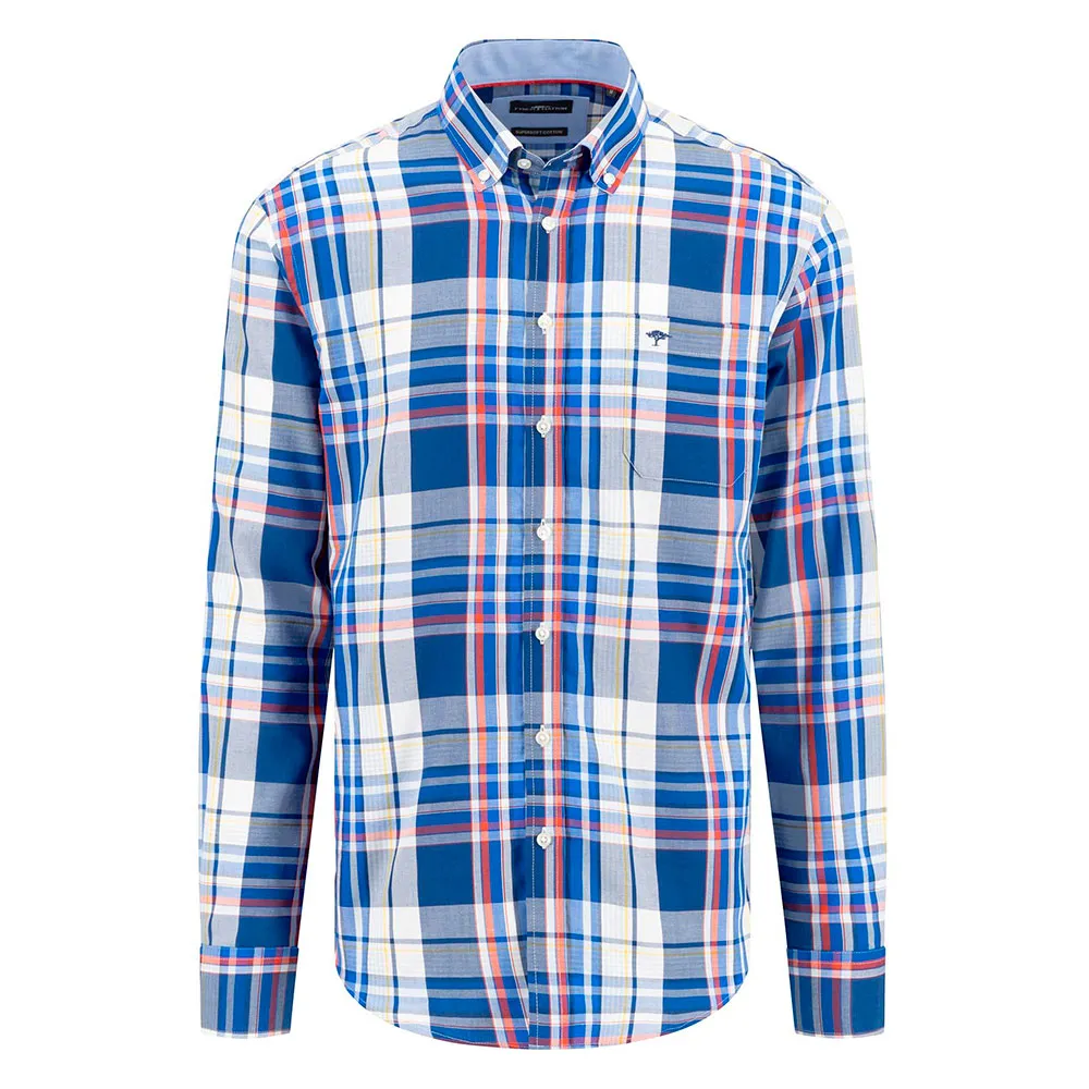 

Рубашка Fynch Hatton Oxford Check Mix, синий