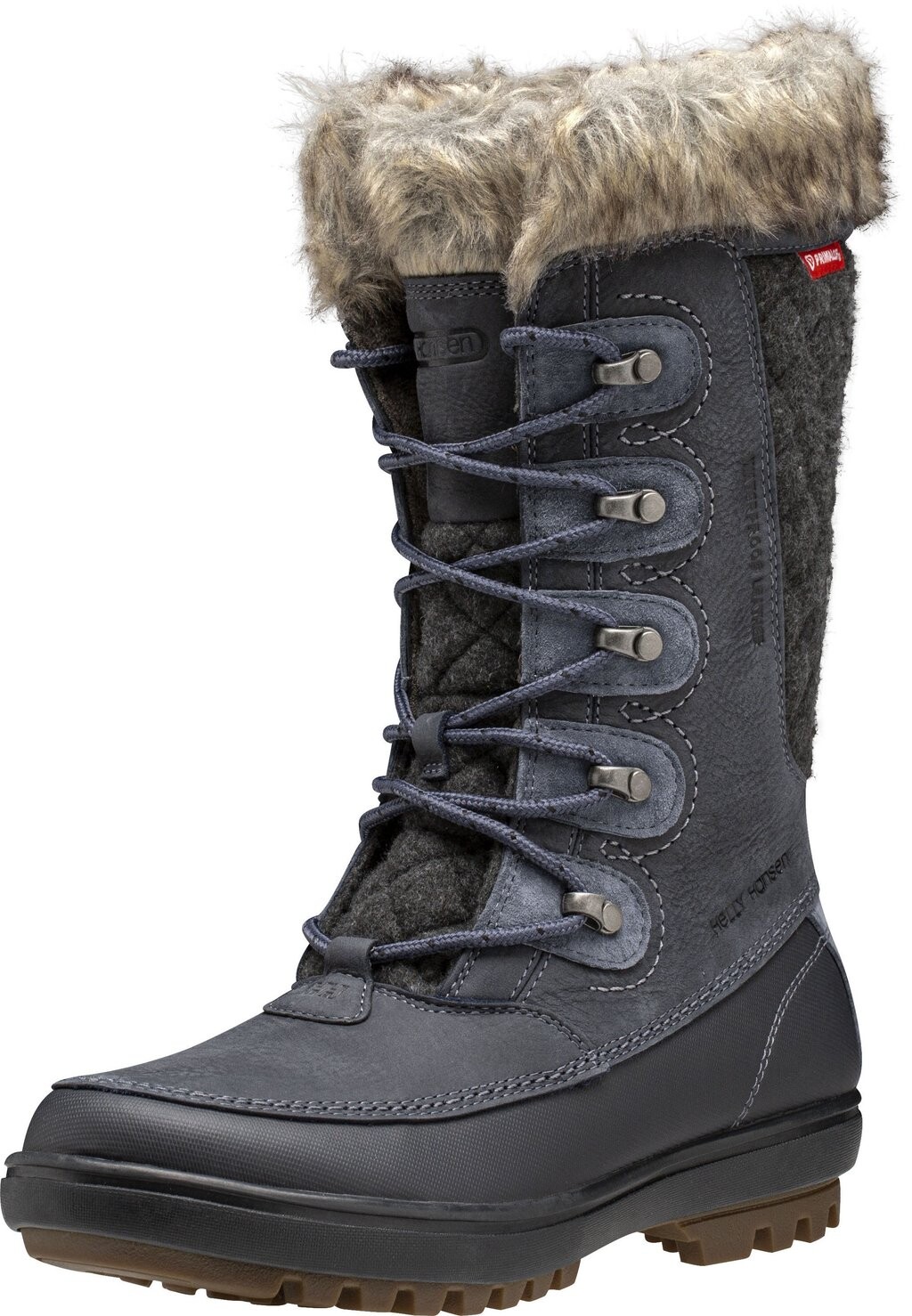 Зимние ботинки женские Helly Hansen Garibaldi высокие стеганые, серый/синий — фото 3