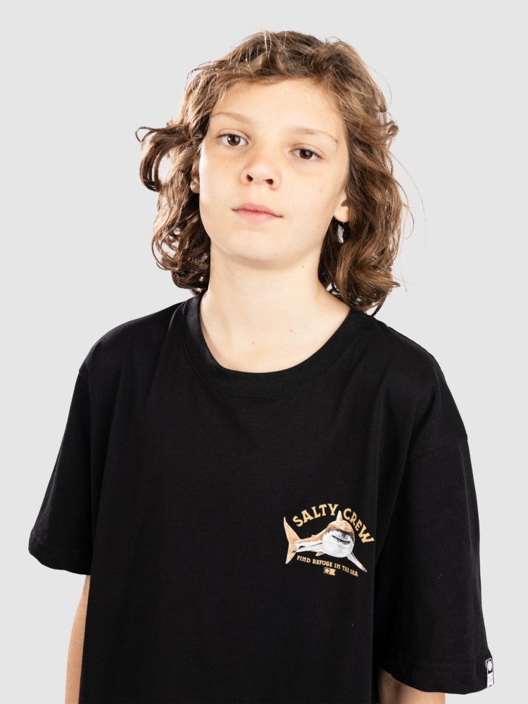 Футболка Salty Crew Lurking Kids T-Shirt, black — фото 3